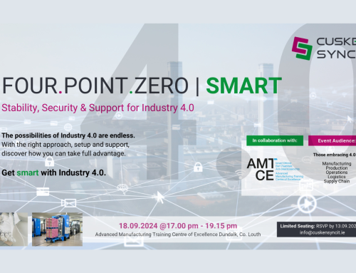 Cusken Sync IT and AMTCE to host Get Smart with Industry 4.0 at FOUR.POINT.ZERO | SMART Event